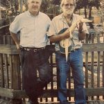David Drysdale, owner of the St. Augustine Alligator Farm, with George Craig. 